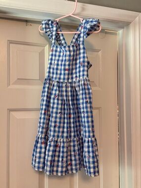 NWOT Cat & Jack gingham dress size S 6/7
